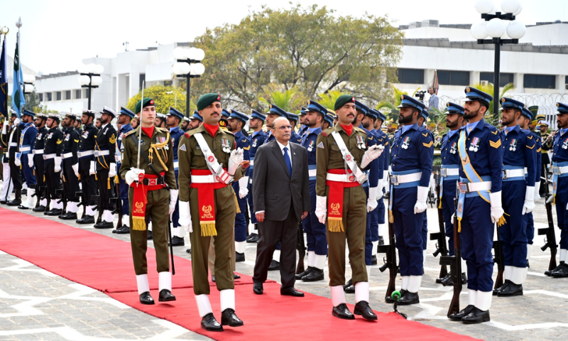 President Asif Ali Zardari Receives Guard of Honour at Aiwan e Sadr 1