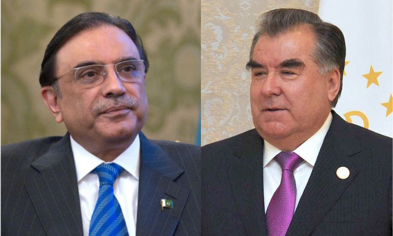 Tajikistan’s President, Emomali Rahmon, Zardari, Asif Ali Zardari, President of Pakistan, Tajikistan, Pakistan,