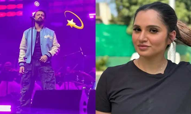 Tennis Star Sania Mirza Attends Atif Aslam Concert in UAE