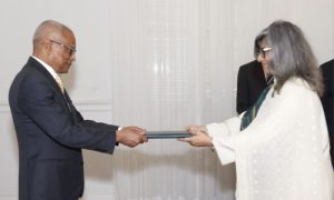 Pakistan Ambassador, Saima Maymunah Sayed, diplomatic credentials, President Jose Maria Neves, Cabo Verde, Palais Présidentiel, Mindelo,