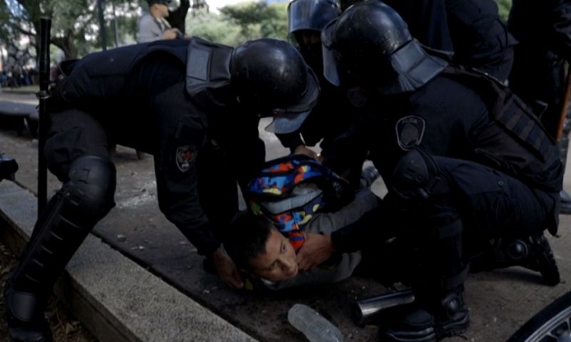 Anti-Austerity, March, Argentina, President, Milei, Police,