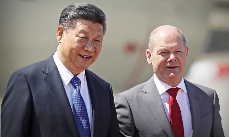 German Chancellor, Olaf Scholz, Chinese, Leader, Xi Jinping, Chinese President Xi Jinping, Beijing, China, Business, Asia, Ukraine, Russia, President Vladimir Putin