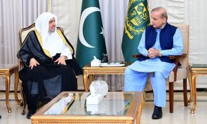 Secretary General, Muslim World League, Sheikh Dr. Mohammad bin Abdulkarim Al-Issa, Prime Minister Shehbaz Sharif, Muslim community, Muslim, interfaith harmony, Saudi Arabia,