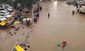 Southern China, torrential downpours, Guangdong, evacuation, Xinhua,