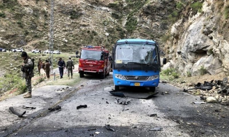 Pakistan’s Prime Minister, Shehbaz Sharif, police officials, Khyber Pakhtunkhwa, police, Chinese engineers, Besham, Shangla district, Dasu hydropower project