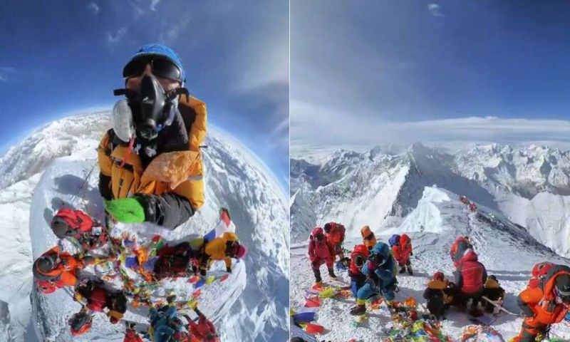 Social Media, Viral Video, Mount Everest, Mount Fuji, Japan, Nepal, Tibet, China, Facebook