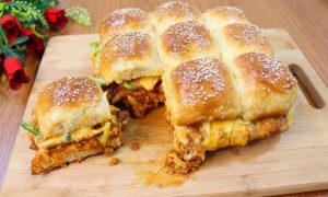 Chapli Kabab Sliders Recipe