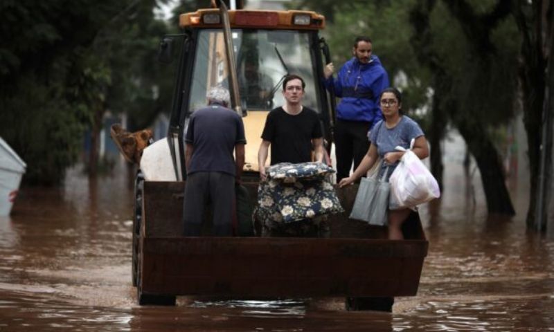 Nearly 70000 forced from homes due to floods in southern Brazil official
