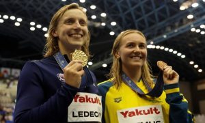 Titmus Finds Inspiration in American Great Ledecky, Motivated to Push Boundaries