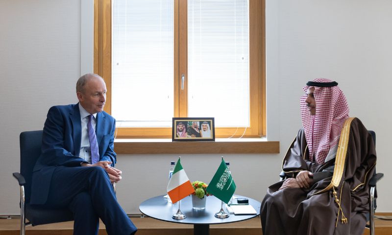 Saudi Arabia, Minister of Foreign Affairs, Prince Faisal bin Farhan bin Abdullah, Ireland, Micheál Martin, Brussels,