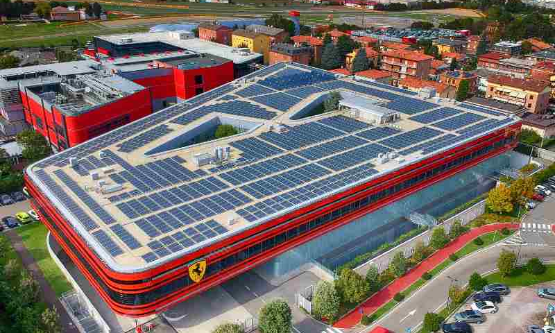 Ferrari, EV, Norges Bank, Maranello, Italian, Solar,