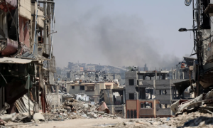 Israel Pounds Gaza Citys Shujaiya for Fourth Day as Death Toll Surpasses 37877