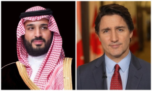 Saudi Crown Prince and Canadian Prime Minister Discuss Bilateral Relations