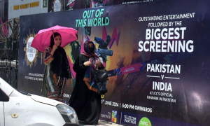Screens Installed for Highly anticipated Pakistan India Clash at Rawalpindi Cricket Stadium