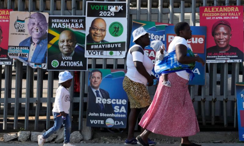 President Cyril Ramaphosa urges South African party leaders to work together in the public interest after his ANC lost its 30-year-old governing majority in a bruising general election. But, in a sign of possible turmoil to come, graft-tainted former president Jacob Zuma boycotted the results ceremony and his party refused to recognise the outcome.