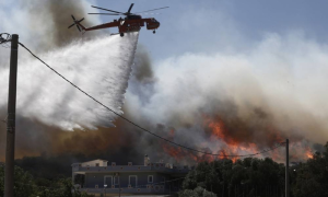 Wildfire, Athens, Koropi, Winds, Firefighting, Planes, Greece