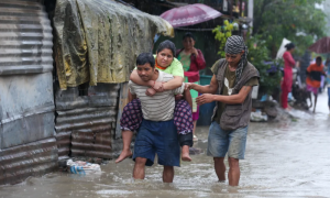 Nepal, Floods, Monsoon Rains, Landslides, South Asia, Bangladesh, Nepal, Assam, Rainfall, Himalayas. Monsoon Season