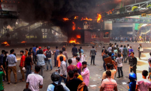 Bangladesh, Countrywide Curfew, Military, 105 Die, Deadly Protests