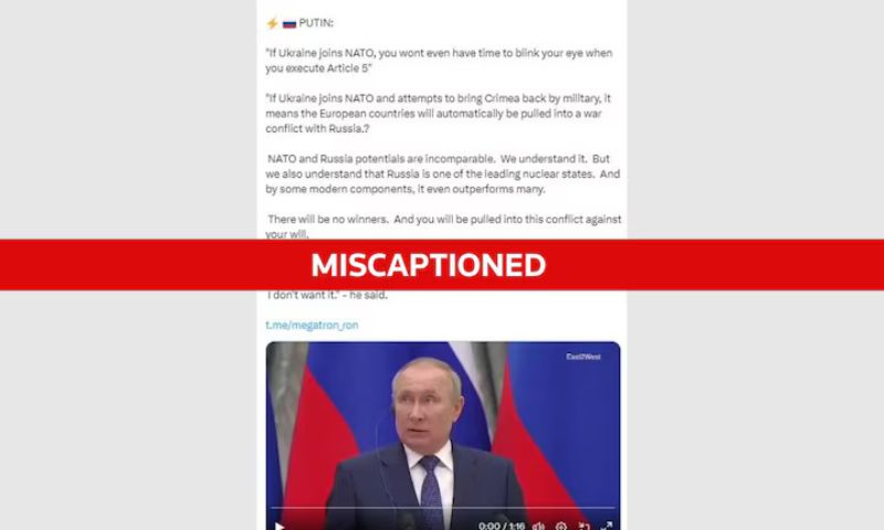 Putin, Ukraine, NATO, Russia, Vladimir Putin, Video, Social Media

