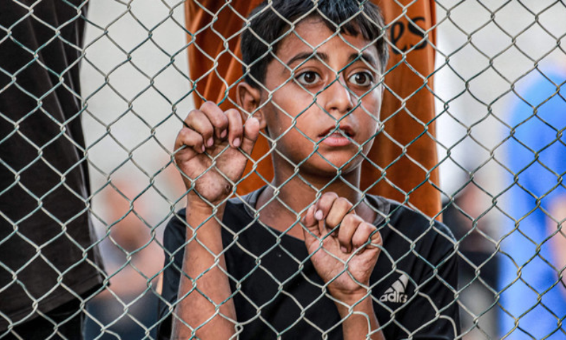 Gazas Soccer Stadium is Now a Shelter for Thousands of Displaced Palestinians