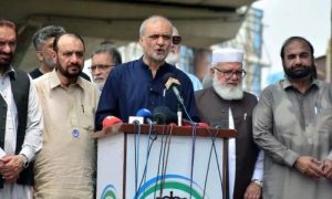 Jamaat-e-Islami, JI, sit-in, power tariffs, Rawalpindi, Vice Emir Liaqat Baloch, government's technical committee, Rawalpindi commissioner’s office, Hafiz Naeemur Rehman,