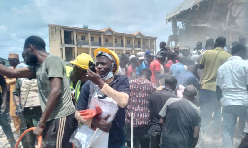 students, central Nigeria, school collapsed,