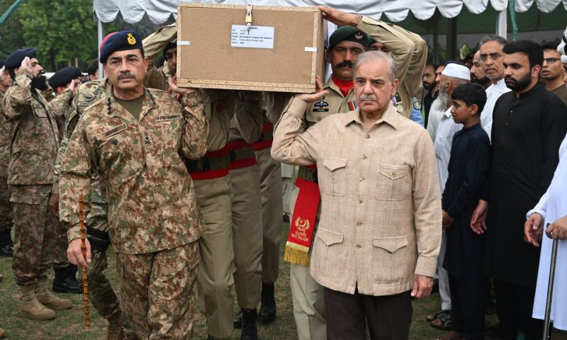 Funeral Prayers, Pakistan Army, Rawalpindi, Chaklala Garrison Rawalpindi, ISPR, Captain Muhammad Osama Bin Arshad Shaheed, North Waziristan, COAS, General Syed Asim Munir, Shehbaz Sharif