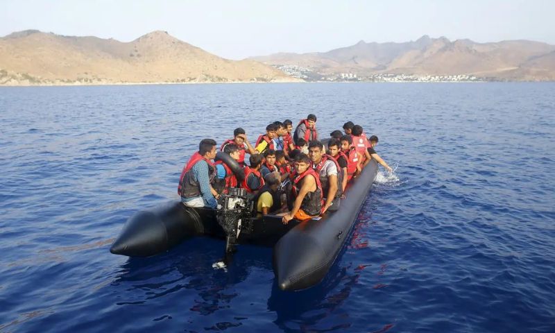 Migrants, Turkiye, Coast, Interior Minister, Cesme, Turkish Coastal Town, Helicopter, Coast Guard Vessels