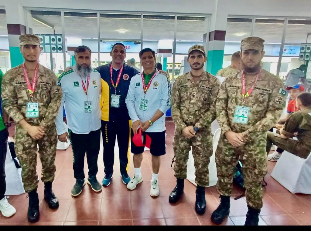 Pakistan Army, medals, International Military Sports Council, World Military Cadet Games, Inter Services Public Relations, ISPR, Caracas, Venezuela, Gold Medal, Silver Medal, 

