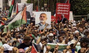 Moroccans, Protest, Rabat, Israel, Gaza, Hamas, Palestinians, Ismail Haniyeh, Palestine, Morocco, Diplomatic Relations