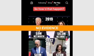 Fact Check, Old Graphic, Misrepresents, Biden, Harris, Net Worth