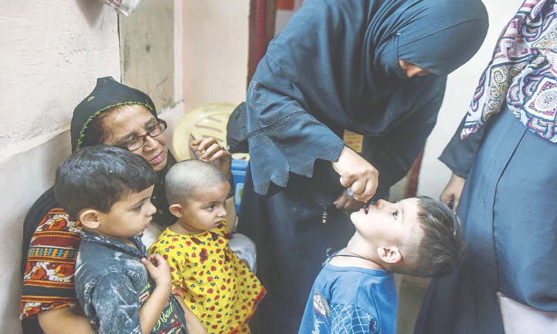 Polio Campaign, National, Five Districts, Larkana, RegionPolio Campaign, National, Five Districts, Larkana, Region