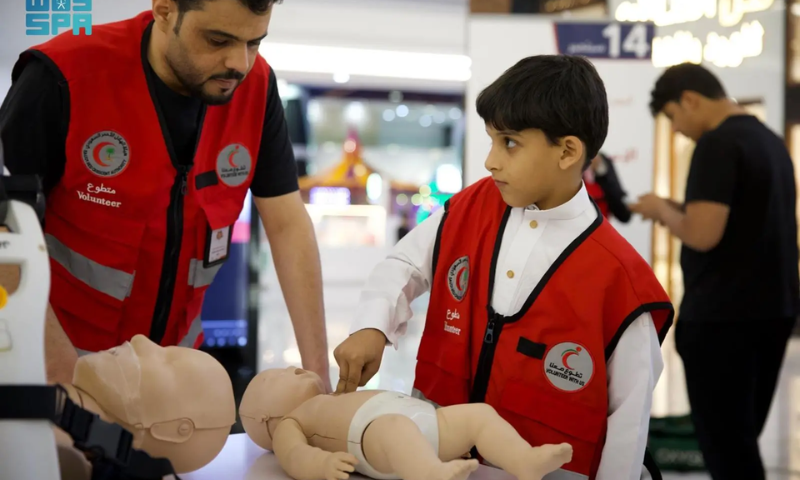 Saudi Red Crescent, Kingdom, SRCA, CPR, World First Aid Day, LUCAS