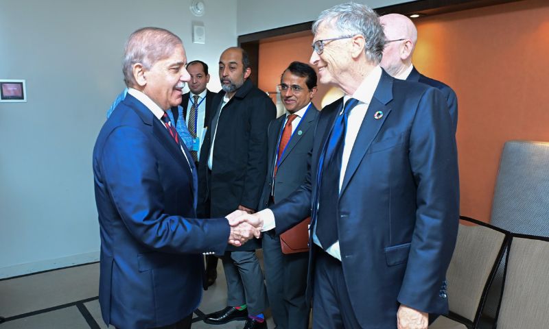 Pakistan, Prime Minister Shehbaz Sharif, Bill Gates, Bill & Melinda Gates Foundation, BMGF, United Nations General Assembly, UNGA, Polio,