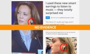 Fact Check, No Evidence, ‘Earpiece’, Harris’ Jewelries , Presidential Debate