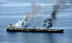 Red Sea, Burning Tanker, Yemen, Houthis, Oil, European Union, Israel, Palestinians, Gaza, US, UK