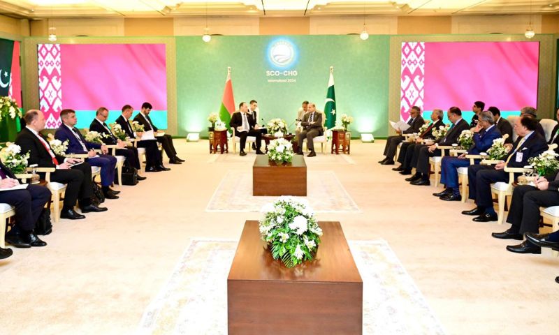 Prime Minister, Shehbaz Sharif, bilateral meeting, Belarusian Prime Minister, Roman Golovchenko, SCO, Belarus,