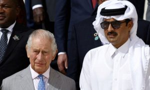 King Charles, Emir of Qatar, UK, Buckingham, Sheikh Tamim bin Hamad Al-Thani, London, UK Prime Minister, Keir Starmer,