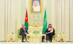 Saudi Crown Prince, Jordan, King Abdullah II, Riyadh, Saudi Arabia, Palestine, Lebanon, Middle East, Ceasefire, King Salman