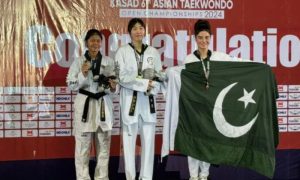 Pakistan, Maliha Ali, Bronze Medal, Asian Open Taekwondo Championship, Indonesia, Nepal, Malaysia, Philippines, Tajikistan, Uzbekistan, South Korea, Gold Medal