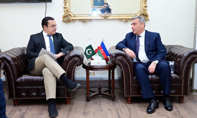 Federal Minister for Economic Affairs, Ahad Cheema, Ministerial Commission, JMC, Pakistan, Azerbaijan, trade cooperation, Azerbaijan's Ambassador, Khazar Farhadov,