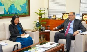 Country Director, Asian Development Bank, ADB, Emma Fan, Pakistani Minister for Planning, Ahsan Iqbal, ADB, development projects,