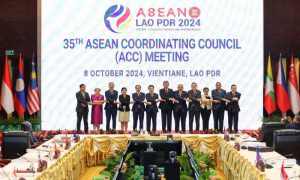 foreign ministers, ASEAN, Laos, leaders' summit, Saleumxay Kommasith, Kao Kim Hourn