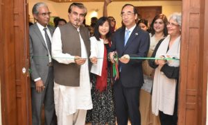 WADA Mitsuhiro, Ambassador of Japan, Pakistan, MOKU-HANGA, National Art Gallery, Islamabad, Pakistani artists,