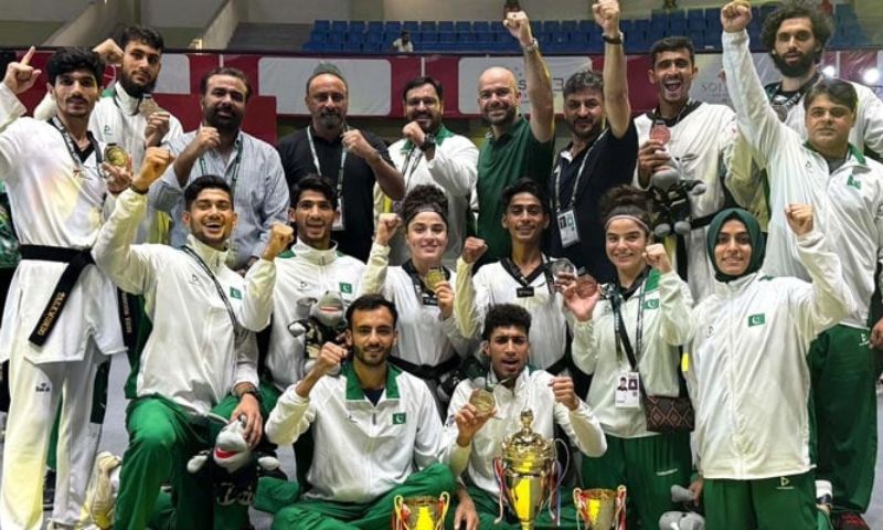 Pakistan, Asian Taekwondo Championship, Gold Medals, Silver Medals, Bronze Medals, Indonesia, Kazakhstan, Malaysia