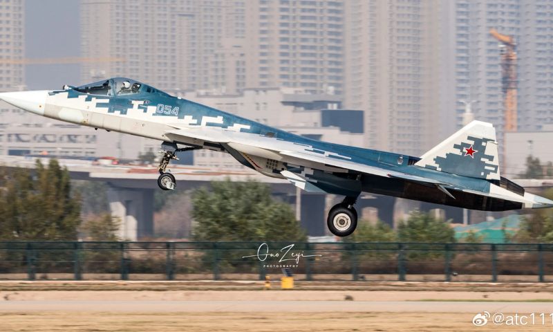 Russia, Su-57 Fighter Jets, China, Airshow China 2024, Zhuhai, Aircraft, Technology, Air Shows,