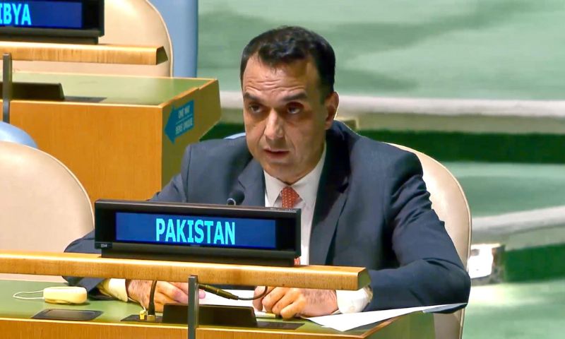 Pakistan, Ambassador Usman Jadoon, Israel, UNRWA operations, UN General Assembly, Gaza