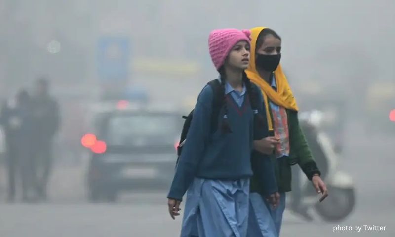 New Delhi, primary schools, smog, air pollution, Global Carbon Project,