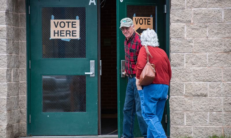 US Presidential Election, Kamala Harris, Donald Trump, White House, Michigan, US, Washington